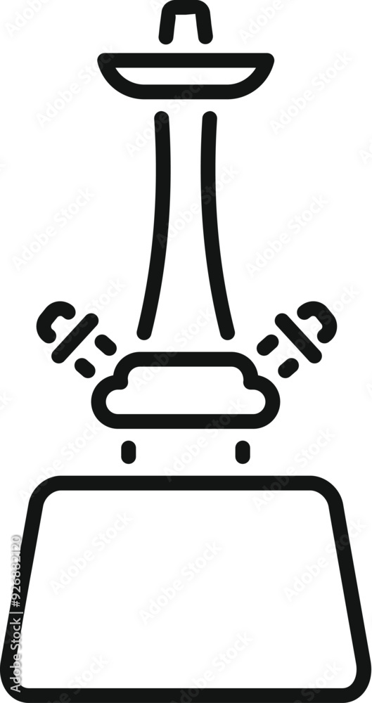Poster simple vector icon depicting cloud computing with data being transferred to a server