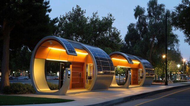 Solar Powered Bus Stops