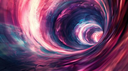 A mesmerizing abstract vortex of vibrant colors, swirling and blending in a captivating display of movement and energy.