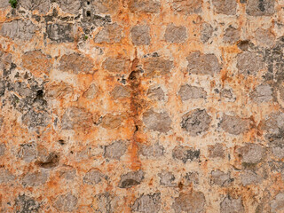 Background of old vintage brick wall. High quality photo for digital use.