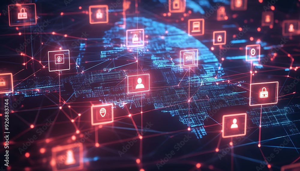 Poster Visualization of Secure Identity Verification with Encryption and Biometric Data