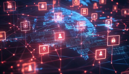 Visualization of Secure Identity Verification with Encryption and Biometric Data