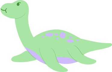 Cute Dinosaur Plesiosaurus