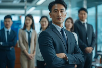 Team of business professionals who have inherited their enterprise, full of enthusiasm and determination to drive it forward in the modern era.