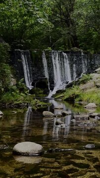 Cascade on the Łomnica River in Karpacz