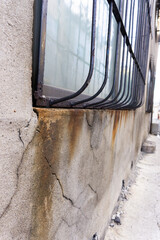 外壁のひび割れ