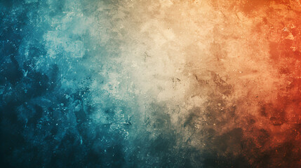 Obraz premium Vibrant blue and orange background with customizable text space.