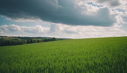 Obraz premium Green agriculture and blue sky 12