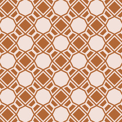 Abstract Pattern Square Shapes Perspective Brown