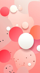 Pink Circles, Dots, Balls on Pink Background, Abstract Image, Texture, Pattern, Wallpaper, Cover and Screen of Smartphone, Cell Phone, Computer, Laptop, 9:16 and 16:9 Format