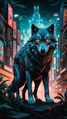 Wildlife and dark fantasy_1 Generative AI