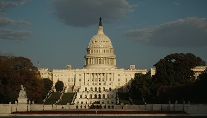 Fototapeta premium USA, Columbia, Washington DC, Capitol Building 17