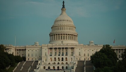 Fototapeta premium USA, Columbia, Washington DC, Capitol Building 5