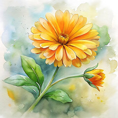watercolor floral background