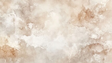 Elegant Watercolor Texture Stone Wall for Interior Design, Abstract Wallpaper with Soft Beige and White Tones, Professional High-Resolution Photography