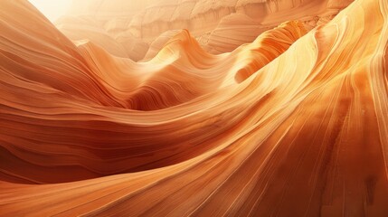 Obraz premium The soft, undulating curves of a sandy landscape, captured in warm, natural light.