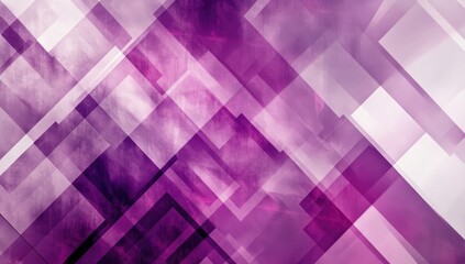 Abstract Purple Background Design with Layered Textures. White and Transparent Geometric Shapes