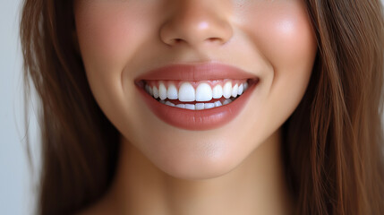 Fototapeta premium 白い歯を見せる女性