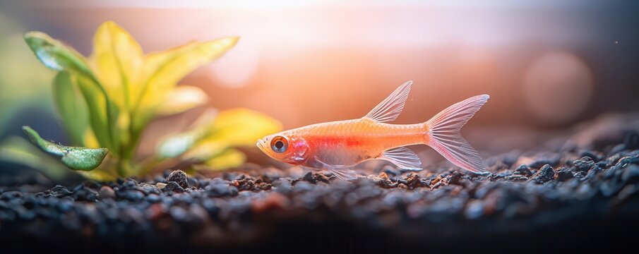 Endlers livebearer fish in a nano tank, Tiny fish, Compact beauty