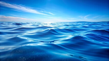 Blue water with waves on the surface, blue, water, waves, ocean, sea, scenery, nature, tranquil, peaceful, reflection, ripple