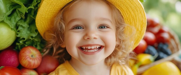 Excited Little Girl Eagerly Awaits A Picnic, Joy Radiating From Her Every Move