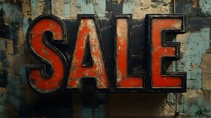 Rustic Black Friday Sale Banner with Vintage Hand Painted Textures