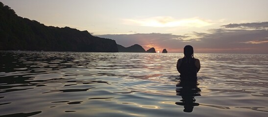 person on the beach © Deyvys