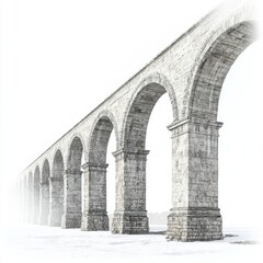 Fototapeta premium Roman Aqueducts in France: A Stunning Artistic Photograph