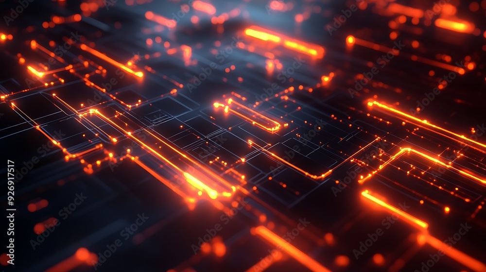 Poster visualization of digital firewall with protective layers blocking unauthorized access