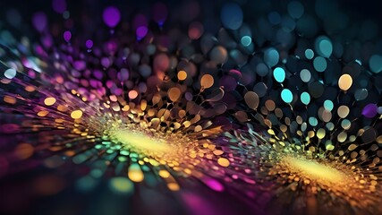 Obraz premium Abstract Fractal Illustration, Rendered Background, Digital Wallpaper Design