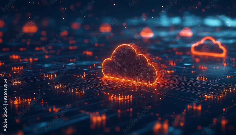 Poster secure cloud environment with virtual firewalls and encryption protocols