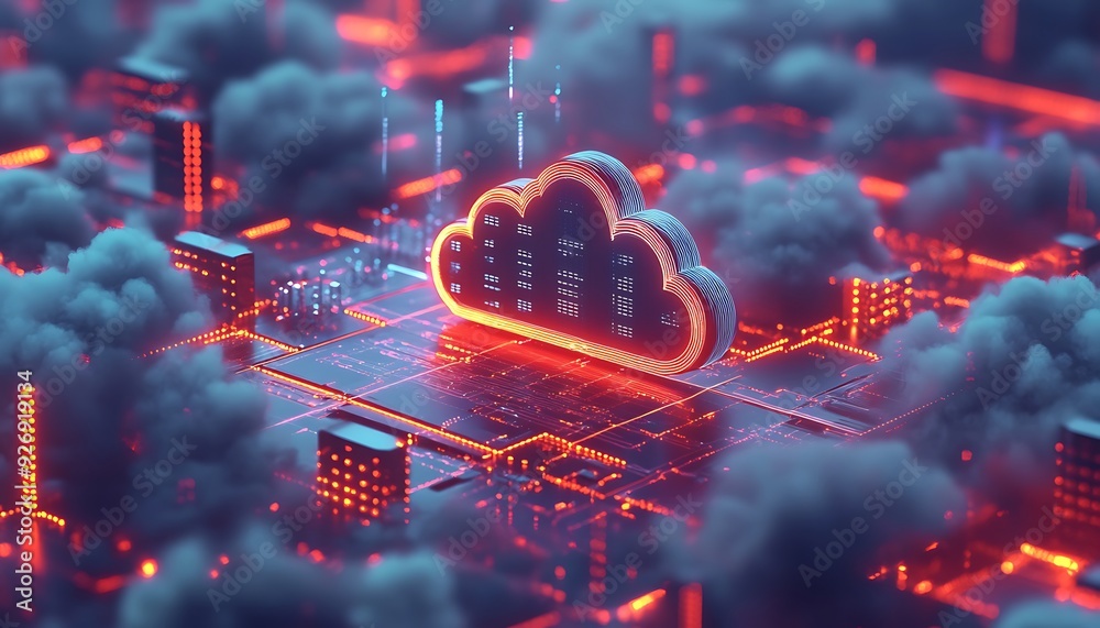 Poster secure cloud environment with virtual firewalls and encryption protocols