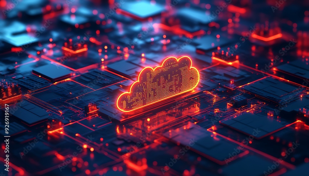 Poster secure cloud environment with virtual firewalls and encryption protocols