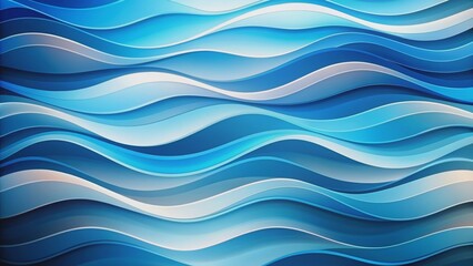 Background of abstract wave shapes in blue and white , wave, pattern, abstract, design, backdrop, smooth, flowing, curve, texture