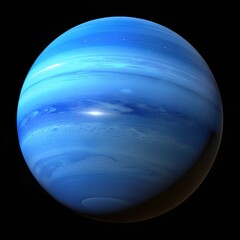 Close up of planet Neptune