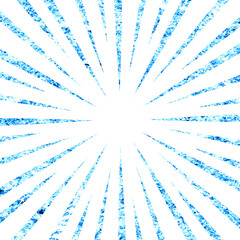 キラキラした青色の集中線のイラスト素材