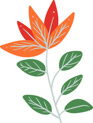 Hand Drawn Abstract Leave