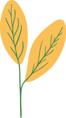 Hand Drawn Abstract Leave