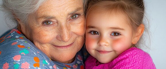 Granddaughter Whispering Secrets To Grandma, Love And Connection In Every Word