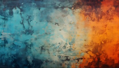 Obraz premium Abstract Textured Background with a Blend of Cool and Warm Colors, Creating a Dynamic Visual Impact