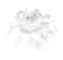 Elegant Fluffy Cloud – Transparent Background PNG for Creative Use - HDR - Brightened