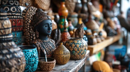 Cultural Diversity in a Global Marketplace - Traditional and Modern Products Side by Side