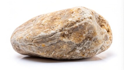 Obraz premium Stone rock on isolated white background with natural texture, stone, rock, object, isolated, background, nature, texture