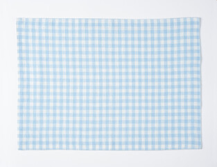 ランチョンマット_チェック_水色_0170