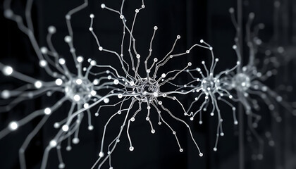 Fototapeta premium Studio shot of brain connected to data technology