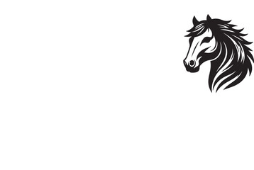 a horse head illustration vector art