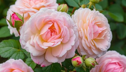  Blooming beauty  A bouquet of fresh pink roses