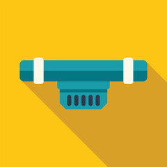 Water filter cartridge replacing old dirty filter in plumbing system to purify tap water in house