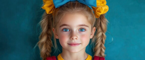 Schoolgirl Arriving For Class, Excitement And Curiosity Shining In Her Eyes
