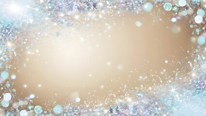 Abstract glitter Background with bokeh light, created with generative AI technology
